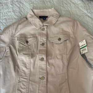 Charter Club Light Beige Jean Jacket